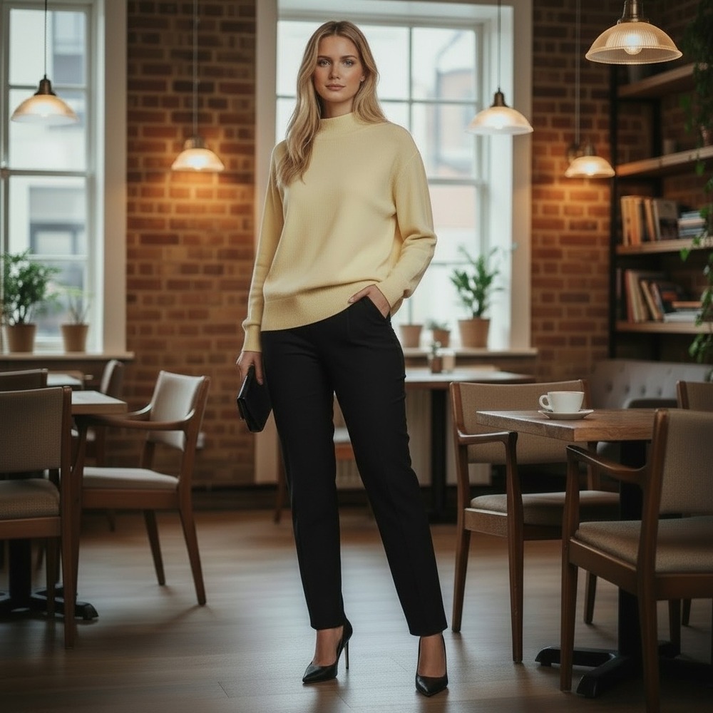 J.Crew Pale Sand Mockneck Sweater Soft Silk Blend Knit | Size XXL